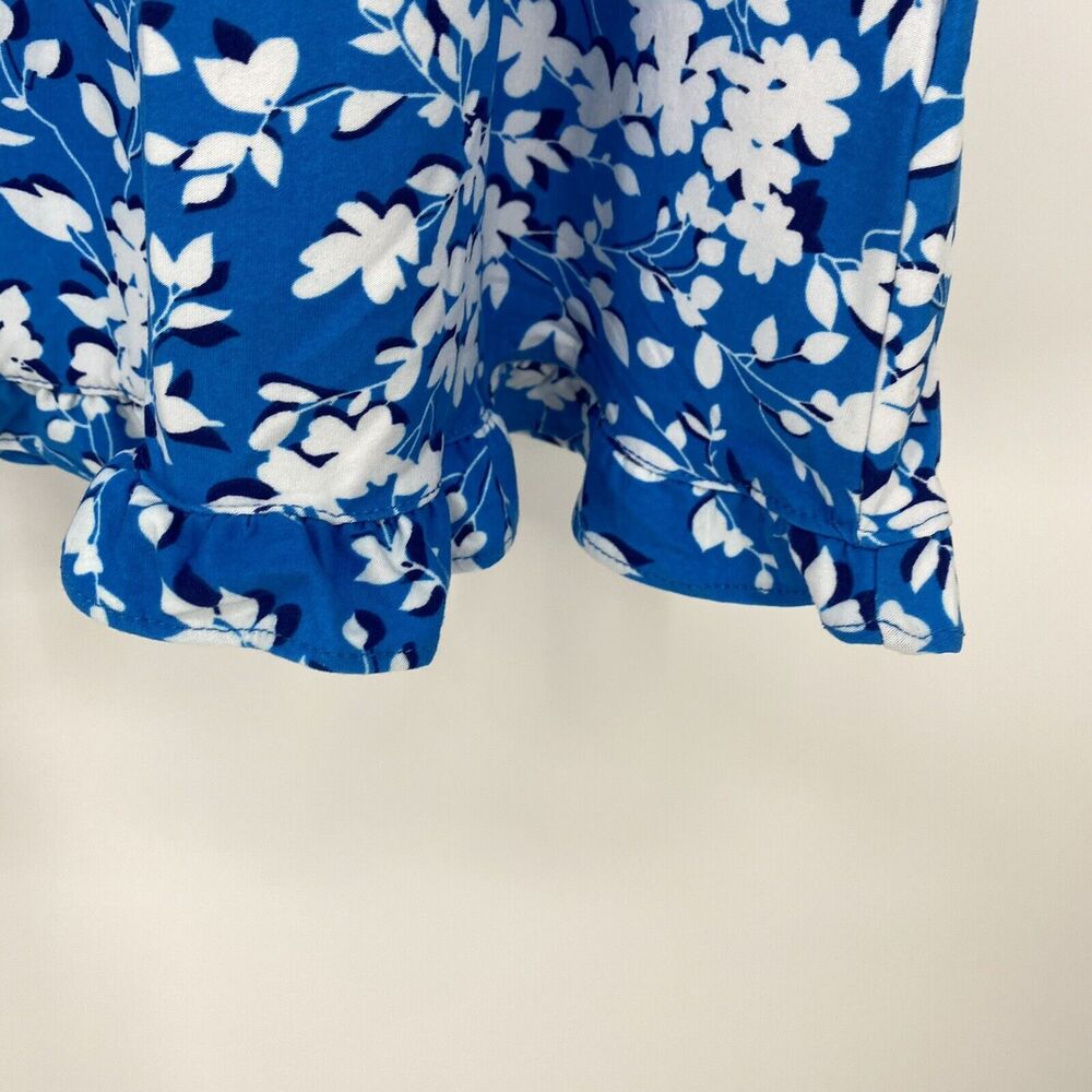 NWT Draper James Women's Ruffle Nightie in Blue Shadow Floral- Size S/M - Picture 4 of 6